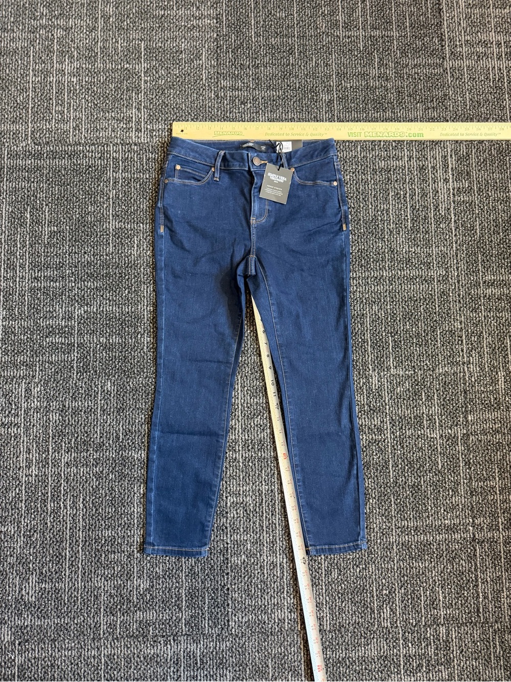 Simply Vera Wang Womens Skinny Mid-Rise Power Stretch Jeans Size 6 Petite NWT